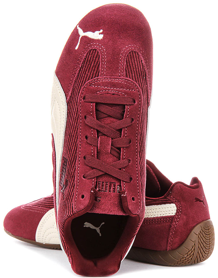 Puma Speedcat In Burgundy Cordoroy