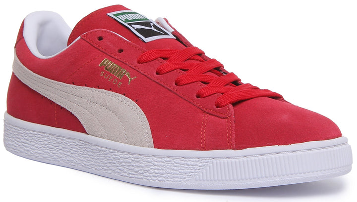 Puma Suede Classic + Baskets à lacets rouges poure