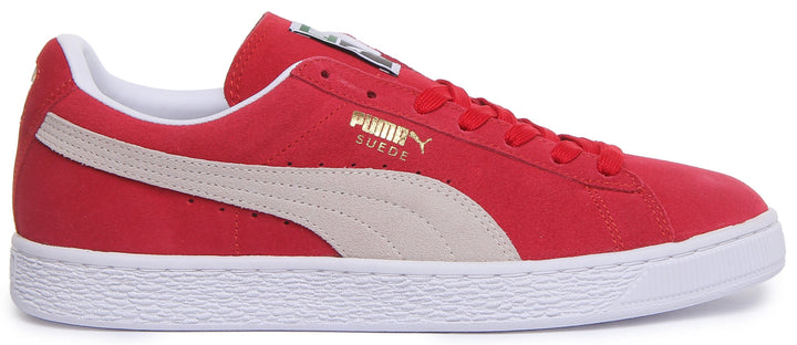 Puma Suede Classic + Baskets à lacets rouges poure