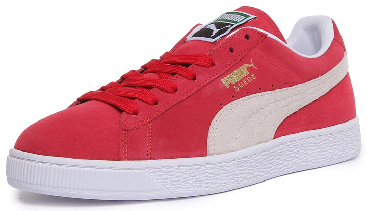 Puma Suede Classic + Baskets à lacets rouges poure