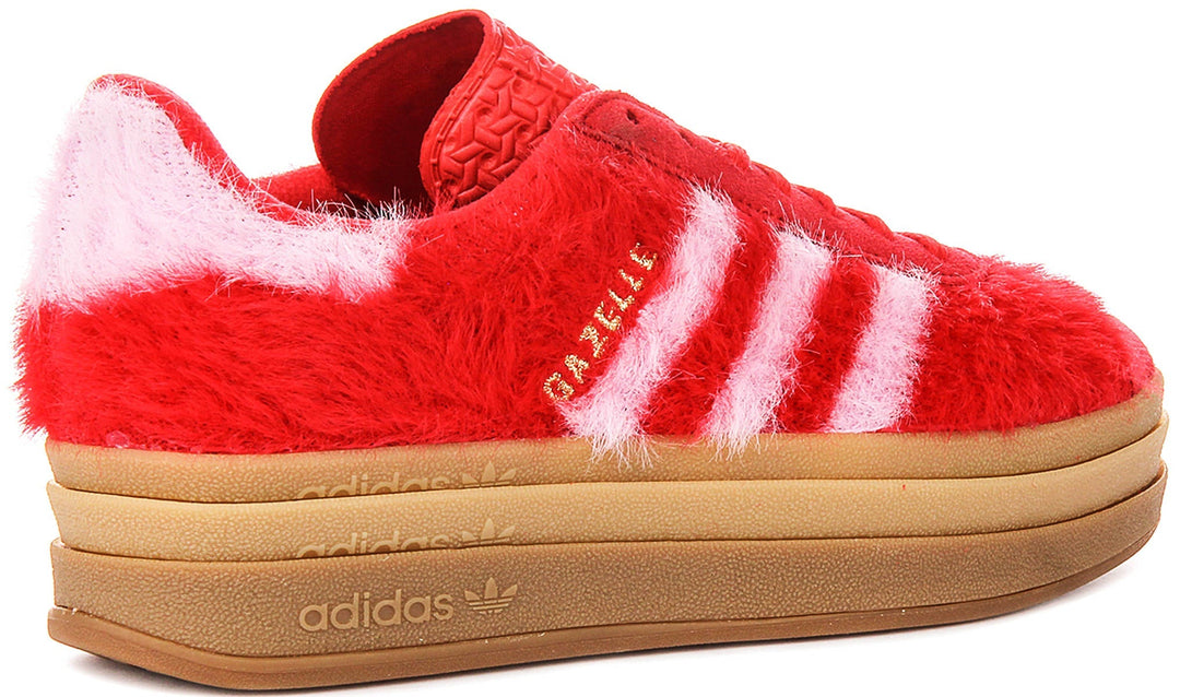 Adidas Gazelle Bold W In Red Pink Fury For Women