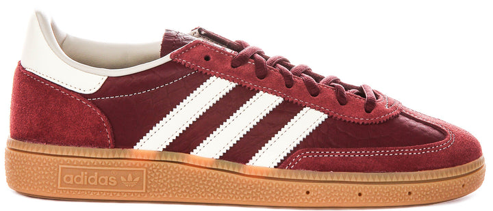 Adidas Handball Spezial In Red Croc Effect