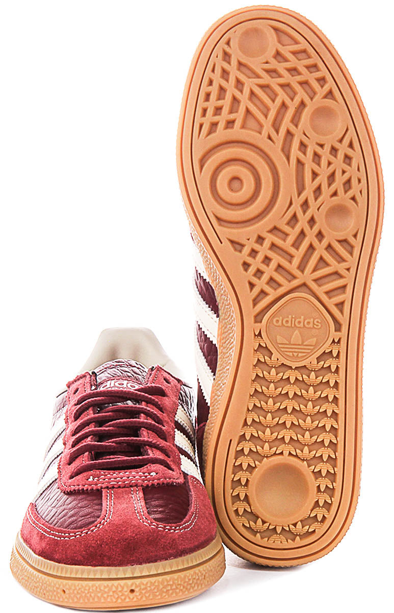 Adidas Handball Spezial In Red Croc Effect