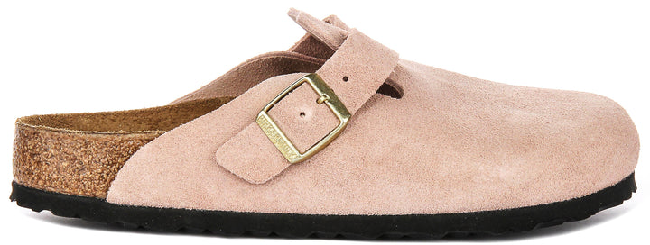 Birkenstock Boston Bs en Rose pour Unisexe
