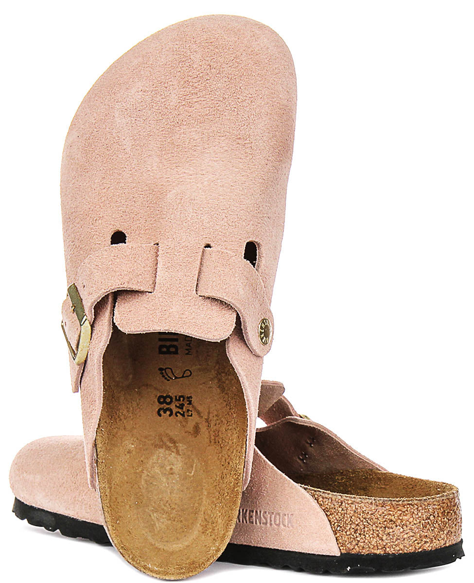 Birkenstock Boston Bs en Rose pour Unisexe