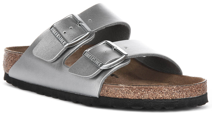 Birkenstock Arizona BS in argento | Taglio standard