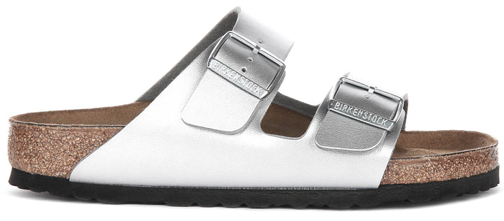 Birkenstock Arizona BS in argento | Taglio standard