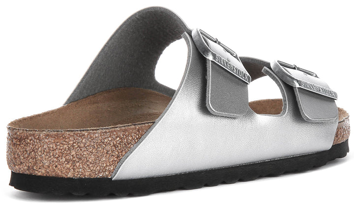 Birkenstock Arizona BS in argento | Taglio standard