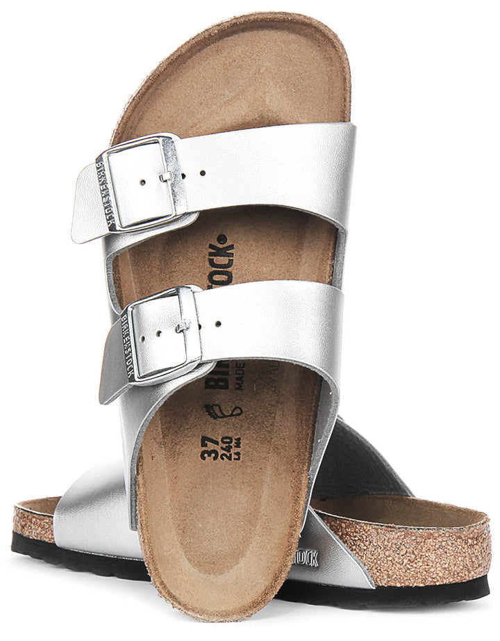 Birkenstock Arizona BS in argento | Taglio standard