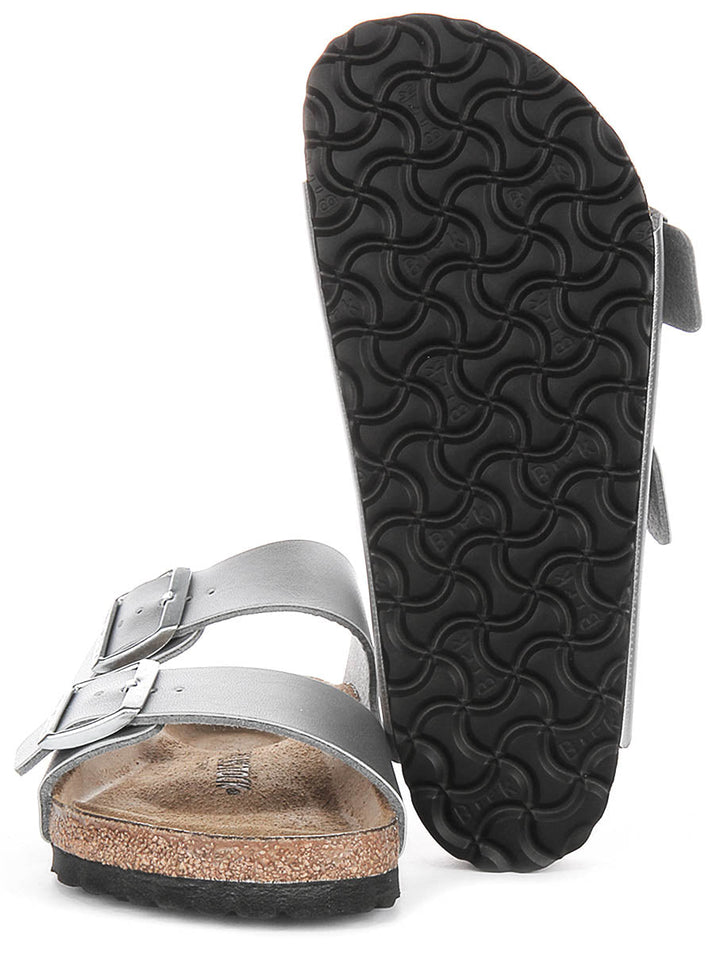 Birkenstock Arizona BS in argento | Taglio standard