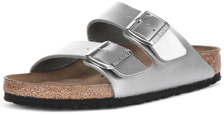 Birkenstock Arizona BS in argento | Taglio standard