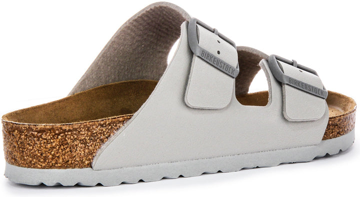 Birkenstock Arizona BF Deux Sangles Ajustables Sandales Femme en Birko Flor Pierre