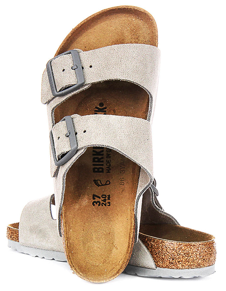 Birkenstock Arizona BS en stone pour femme | Coupe standard