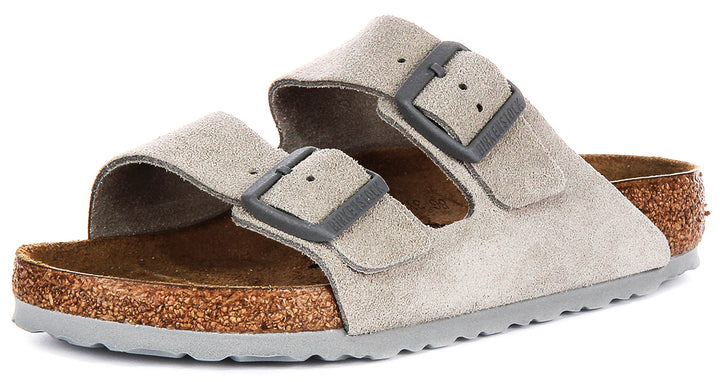 Birkenstock Arizona BS en stone pour femme | Coupe standard