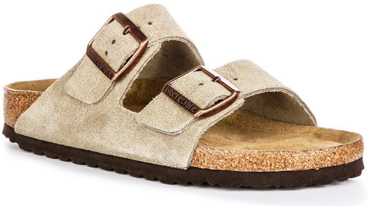 Birkenstock Arizona semelle douce taupe | Coupe étroite
