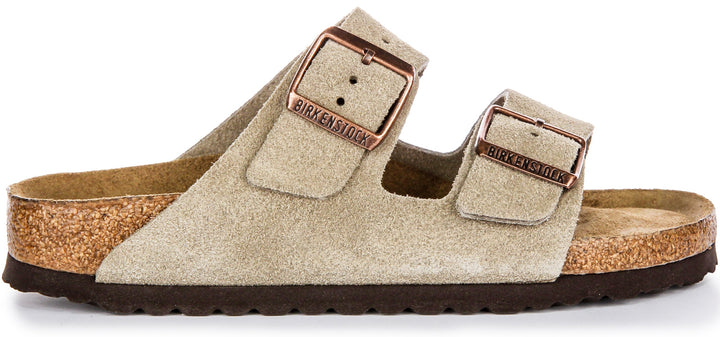 Birkenstock Arizona semelle douce taupe | Coupe étroite