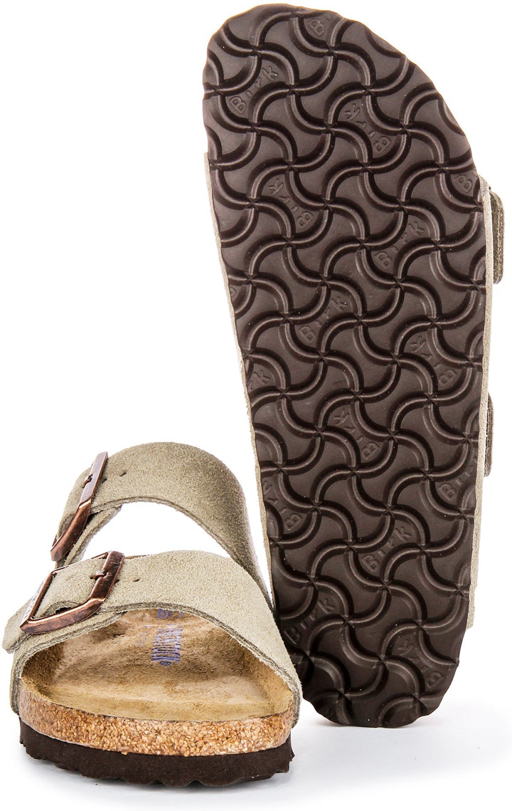 Birkenstock Arizona semelle douce taupe | Coupe étroite