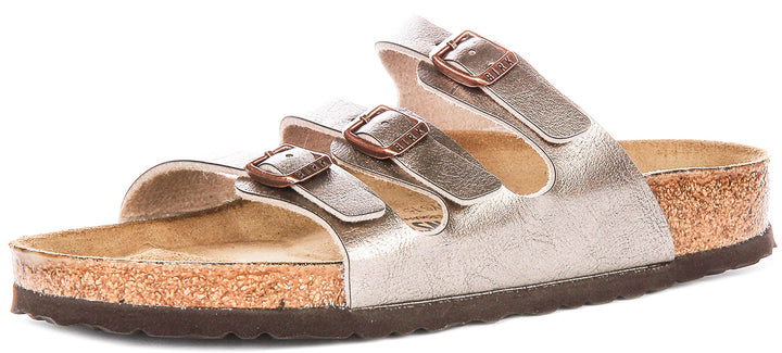 Birkenstock Florida Bs In Taupe | Regular Fit