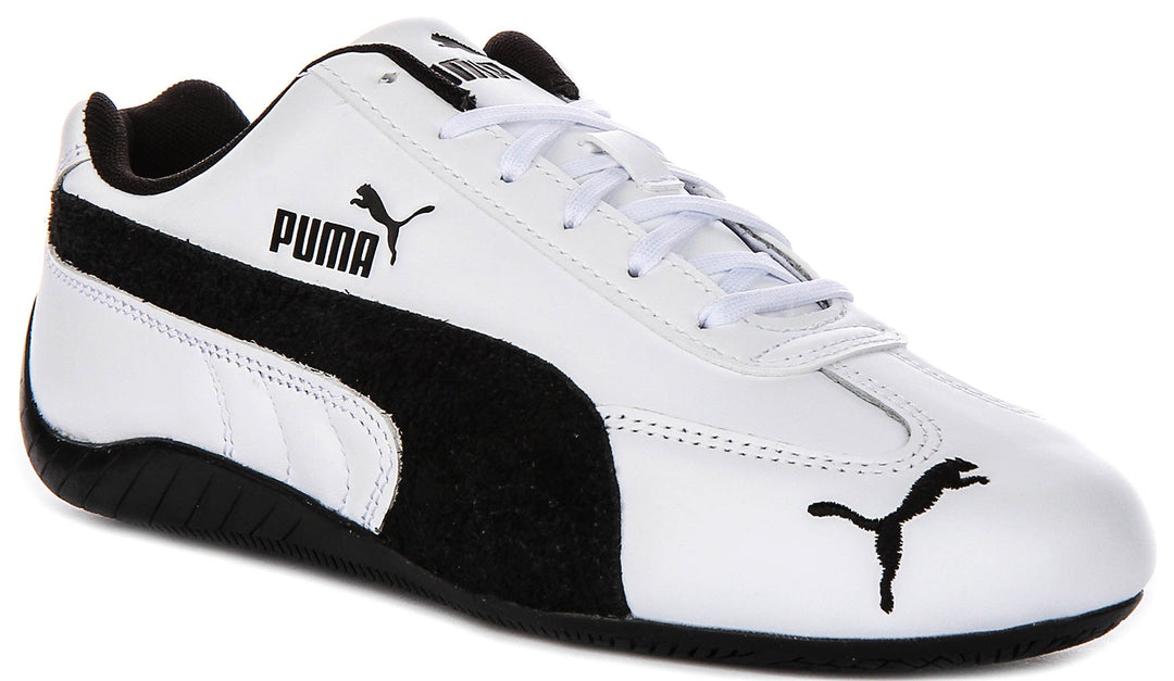 Puma Speedcat Leather In White Black For Unisex