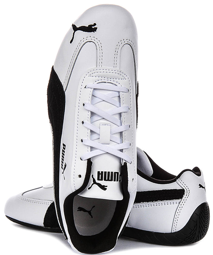Puma Speedcat Leather In White Black For Unisex