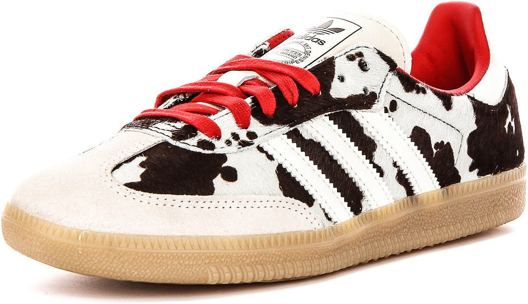Adidas Samba OG W In White Black Cow Print For Women