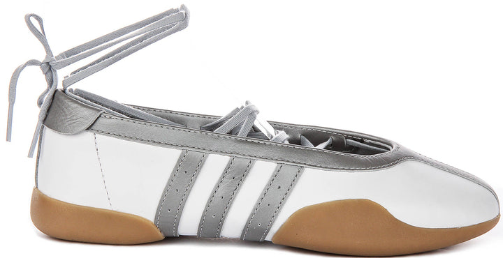 Adidas Taekwondo Ballet In White Silver For Women