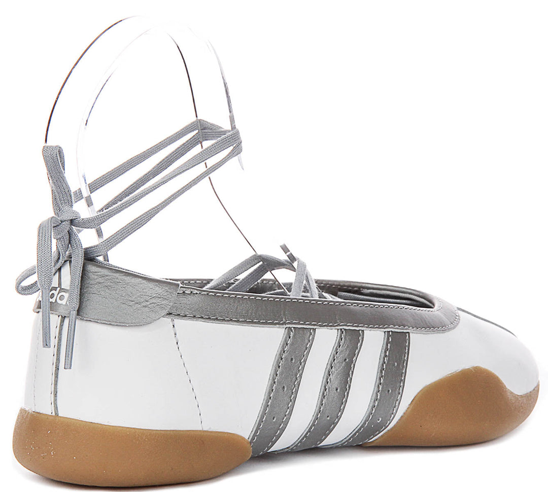 Adidas Taekwondo Ballet In White Silver For Women
