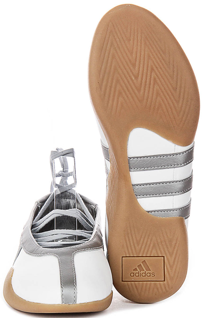 Adidas Taekwondo Ballet In White Silver For Women